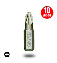 AletÇantam Gfb Bits Yıldız Uç Vidalama Matkap Ucu Pz2 x 25mm - 10 Adet