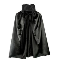 Siyah Renk Yakalı Halloween Pelerini 90 Cm