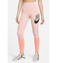 Nike One High Waisted Training Leggings Yüksek Belli Toparlayıcı 2Cepli Tayt Pembe