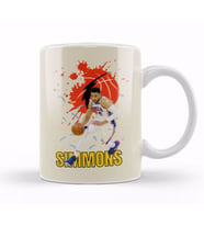 Ben Simmons Ben Simmons Vintage Art  Legend Basketball Gift Vintage Retro Style Kupa Bardak Porselen
