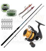 Shimano FX 4000 - Okuma G-Power 240cm 15-40gr Spin Olta Seti (Renksiz)