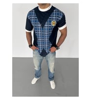 SCOTLAND BASKILI T-SHİRT (ATLANTİK-SOHO ANTRASİT)
