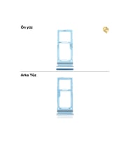 Samsung Galaxy A52 Sim İç Yuvası Çiftli ile Uyumlu Mavi Çiftli sim yuvası ikili sim tepsisi çiftli sim aparatı dual sim çekmecesi