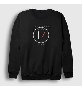 Presmono Unisex Siyah Ride Twenty One Pilots Sweatshirt 120113tt