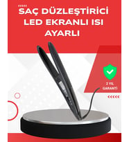 Profesyonel 2025 Saç Düzleştirici Isı Ayarlı Titanyum Seramik Plakalı A Kalite Orijinal