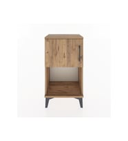 Arges Komodin 2 Raflı Tek Kapaklı 44x30x80 Çam-Çam
