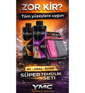 SÜPER TEMİZLİK SETİ (GENEL TEMİZLİK(500ML)+LEKE VE KİR SÖKÜCÜ(500ML)+ZOR KİR BEZİ(TEFLONLU)-2 ADET