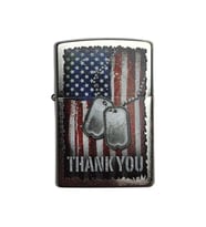 Zippo Çakmak 56161 American Flag Thank You Design