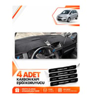 OPEL ZAFİRA B (2004-2011) Uyumlu Ön Torpido Koruma Kılıfı Halısı - Siyah
