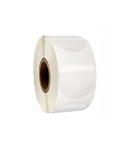 1500 Adet - 30mm X 30mm PP Şeffaf Oval Etiket