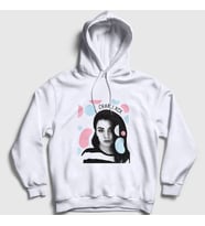 Presmono Unisex Beyaz Spots Charli Xcx Kapüşonlu Sweatshirt 482287tt