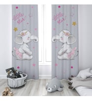 Çocuk Odası Dijital Baskılı 135x260cm Tek Kanat Fon Perde Model 00122