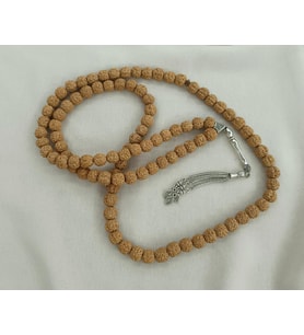 Tesbih 99 lük 10 mm Doğal Rudraksha Rudraşka Tespih