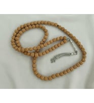 Tesbih 99 lük 10 mm Doğal Rudraksha Rudraşka Tespih