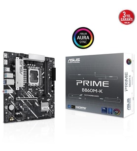 ASUS PRIME B860M-K DDR5 HDMI DP PCIE 5.0 1851p mATX
