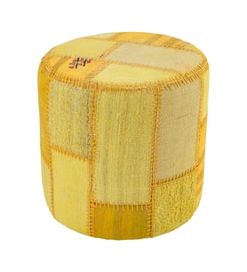 GERÇEK EL DOKUMA KİLİMDEN TASARLANMİŞ PUF 40X40 CM