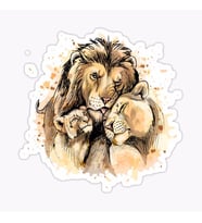 Aslan Ailesi Araba Oto Sticker Yapıştırma Etiket 17CM F1