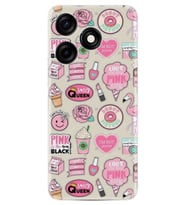 Spark 10C Kılıf Resimli Desenli Baskılı Silikon Donut Flamingo 1415