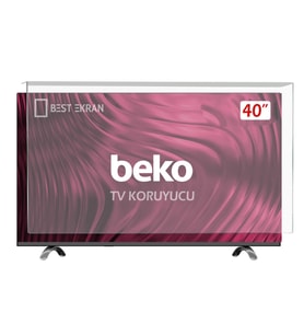 BEKO B40L67605B Tv Ekran Koruyucu - Beko 40" inç Tv Ekran Koruyucu Şeffaf Paneli
