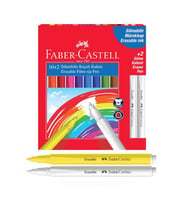 10+2 Renk Silinebilir Keçeli Kalem Faber Keçeli Boya Kalemi 1 Paket (Karışık)
