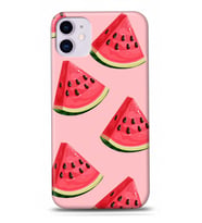 iPhone 12 Pro Pembe Karpuz Desen Lansman Telefon Kılıfı (Standart)