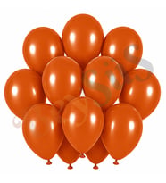 Yanık Turuncu Renk Lateks Retro Balon (30 cm) - 12 Adet