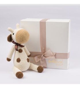 HelloBox Amigurumi Milka İnek  Bebek Hediyesi