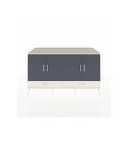 Kronos Konsol 6 Raflı 2 Çekmeceli 4 Kapaklı 176x59x99 Aytaşı-Antrasit/Aytaşı