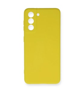 Samsung Galaxy S21 FE Kılıf Nano içi Kadife Silikon - Sarı