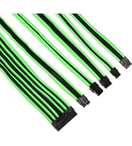 THERMALTAKE TtMod AC-034-CN1NAN-A1 Yeşil/Siyah Power Supply Sleeved Kablo Seti (16 AWG)