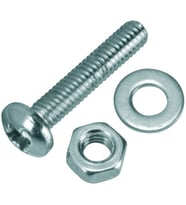 YSB M4x12mm Vida , Somun ve Pul Takım x 10 Takım  (rf134) (Metal)
