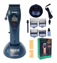 WA-088 9000 RPM Profesyonel Saç Kesme Makinesi  2600mAh Batarya  4 Taraklı  Şarj Standlı