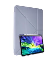 Apple iPad Air 4 10.9 Kılıf Kalemlikli Mars Tablet Kılıfı - Lila