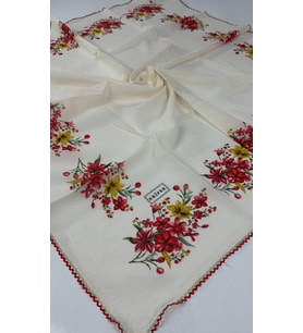 Eripek Oyalı Organik Pamuklu Yazma 0606131 (Çok Renkli)