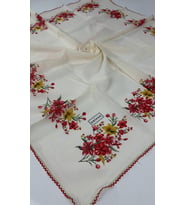Eripek Oyalı Organik Pamuklu Yazma 0606131 (Çok Renkli)