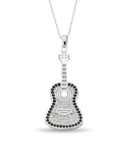 925 Ayar Gümüş Gitar Kolye - 23174001