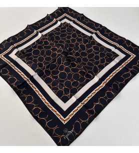 Vissona Twill İpek Eşarp Lacivert IPK1605