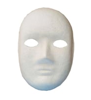 Boyanabilir Boyama Maskesi ( Erkek ) Kağıt Karton Maske - 10 Adet