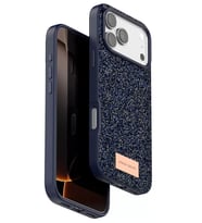 Durukar® iPhone 17 Pro Bright Simli Kapak - Mavi