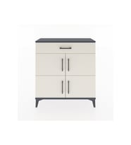 Arges Şifonyer 3 Raflı Tek Çekmeceli 4 Kapaklı 88x30x96 Antrasit-Aytaşı