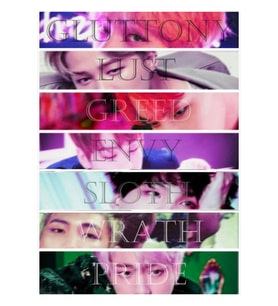 Bts Seven Deadly Sıns Tablo Ahşap Poster Dekoratif Kod2415