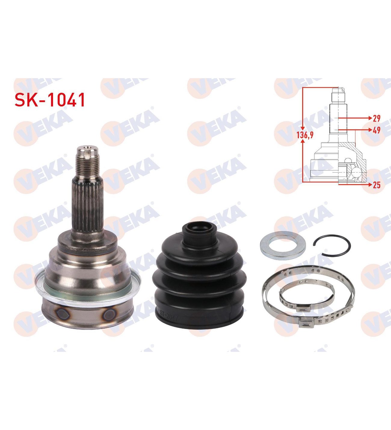 AKS KAFASI SOL-SAG ON DIS SUZUKI SWIFT III (MZ,EZ) 1.3i 25X29X49