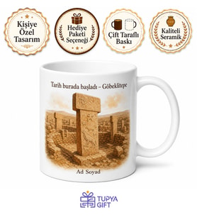 Göbeklitepe Tarihin Sıfır Noktası Şanlıurfa Arkeoloji Müzesi Haliliye Hatıra Kupa Bardak Hediye