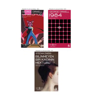 Hayvan Çiftliği + 1984 + Bilinmeyen Bir Kadının Mektubu- 3 Kitap Set - Iş Bankası Özel Set Hayvan Çi