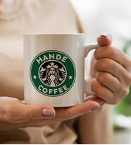BK Gift Kişiye Özel İsimli Coffe Tasarımlı Beyaz Kupa Bardak-1, Babaya Hediye, Arkadaşa Hediye