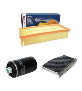 Bosch Filtre Bakım Seti Audi A3 1.8 TFSI 2004-2012 Hava + Yağ f. + Polen Filtre Sardes