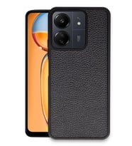 Newface Xiaomi Redmi 13C Kılıf Aras Deri Kapak - Siyah