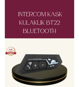 Motosiklet Sürüşleri İçin BT22 Kask Bluetooth Kulaklık Mikrofonlu