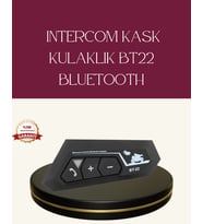 Motosiklet Sürüşleri İçin BT22 Kask Bluetooth Kulaklık Mikrofonlu