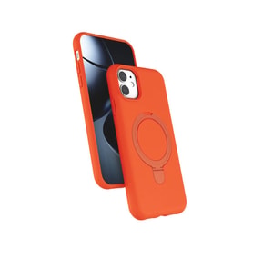 Apple iPhone 11 Regal Magsafe Standlı Kapak - Turuncu